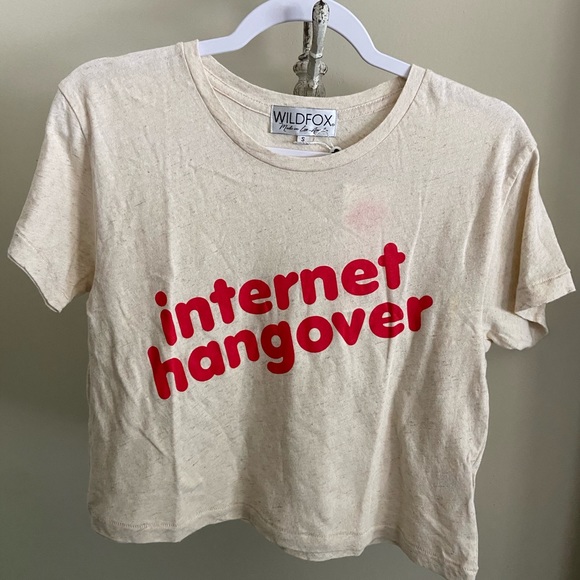 NWT Wildfox Internet Hangover Tee Shirt Small - Picture 3 of 5